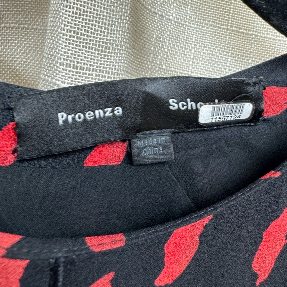 Proenza Schouler Red Leopard Georgette Dress in Size 6 - Picture 7 of 11